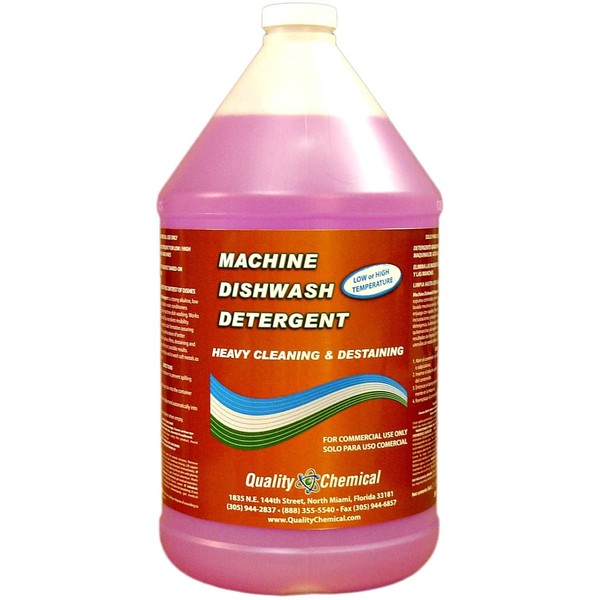 Quality Chemical Commercial Industrial Grade Machine Dishwash Detergent - A Premium Grade Detergent for Low or high Temp dishwash Machines-1 Gallon (128 oz.)