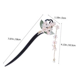 SAFIGLE Hair Chopstick for Women Vintage Minimalist Flower Hair Stick Accessory for Elegant Updos Design for and Qipao Outfits Option