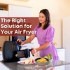 NAMAI - Air Fryer Liners Round 20 CM, Non-Stick Aluminium,