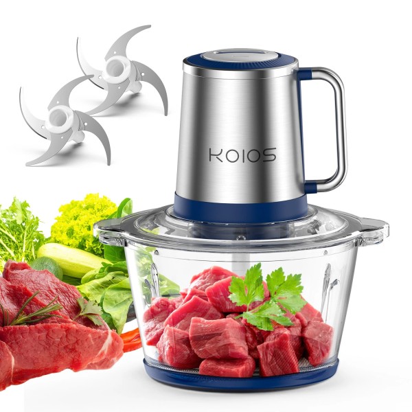 KOIOS 2L Electric Meat Grinder Food Processor Fruits Blender Veg
