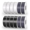 AMOLEN PLA+ Filament 1.75mm 12kg Bundle Pack (12 Spools) -