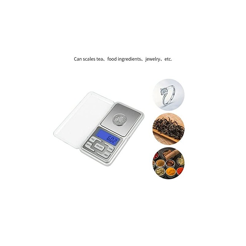 0.1g - 500g Gram Mini Digital LCD Balance Weight Pocket