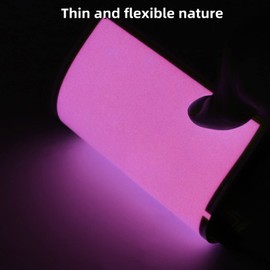 Ygmylandbb EL Panel Electroluminescent Light Sheet Backlight Decorations Light Neon Sheet 10 cm x 10 cm (3.93" x 3.93") ON/Slow Flash/Fast Flash, Pink, 1Pack