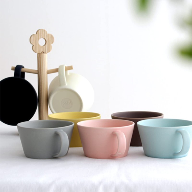 SAKUZAN Sara Soup Cup Stylish Set, Pair in Wooden Box,