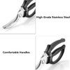 TopHomer Heavy Duty Kitchen Scissors, Stainless Steel Poultry Shears Multipurpose
