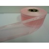 2 metres x 40mm Edged Organza Ribbon Baby Pink Light