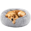 DUMOS Donut Dog Bed, Washable Dog Couch Bed with Removable