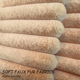 2 Pack 24x24 Pillow Cover Velvet Pillow Covers, Faux Fur Square Throw Pillow Covers for Living Room Decorations Throw Pillow Case, Throw Pillow Cover Cushion Cover for Home Sofa Bedroom Car, Khaki