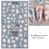 Flower Nail Art Sticker Decals 5D Hollow Exquisite Pattern Nail