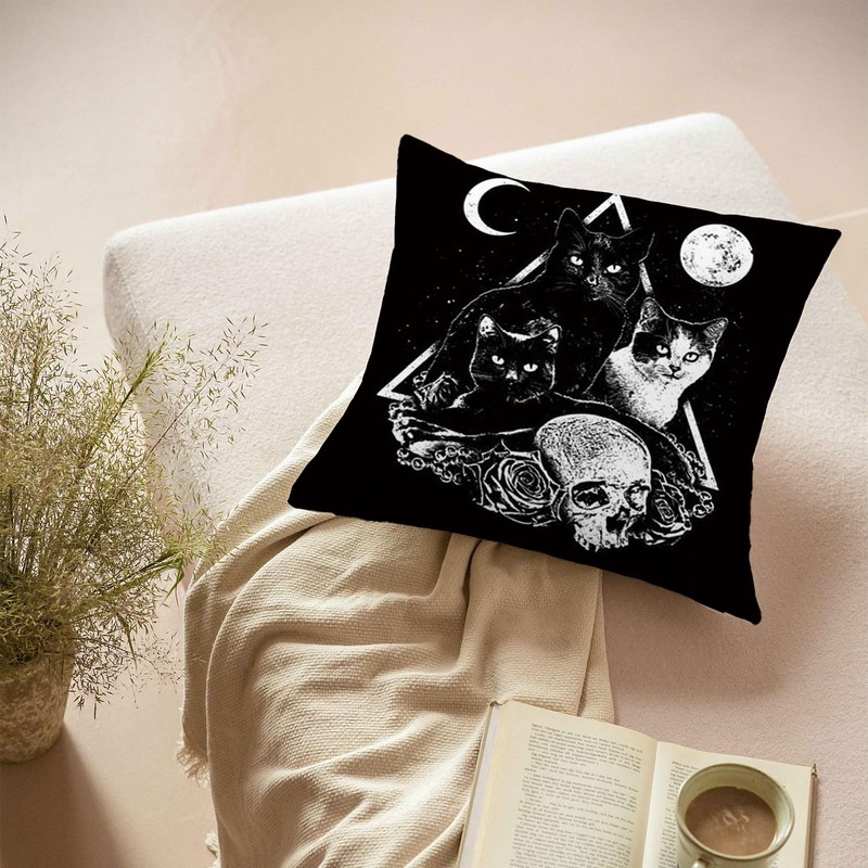 MAIGO Gothic Witchy Cushion Cover - Witch Gifts, Grunge Room