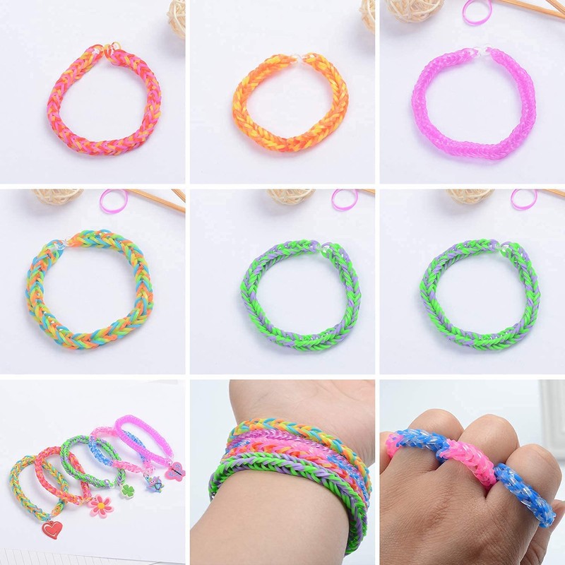 JIYAKO 2500+ Rubber Band Bracelet Kit, Loom Bracelet Making Kit