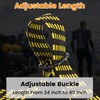 Adjustable Flat Bungee Cord with Hook, Heavy Duty Thickened &