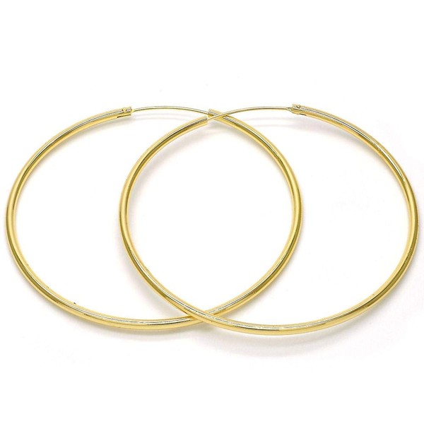 Women's Real 14K Yellow Gold Filled 2mm Endless Limitless Continuous