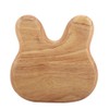 Wooden Plate Child Dessert Snacks Serving Tray Adorable Rabbit Wood