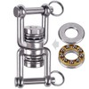 BeneLabel Dual Hanging Rings Hammock Swing Hanger, Swivel Stainless Steel