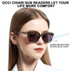 OCCI CHIARI Large Sunglasses Readers for Women 2.25 Reading Sunglasses
