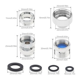 Sink Hose Attachment for Faucet, PNXKTXO Faucet Adapter Kit Brass 3/4" GHT Sink to Hose Adapter With Aerator For Kitchen, Bathroom, Garden, Shower