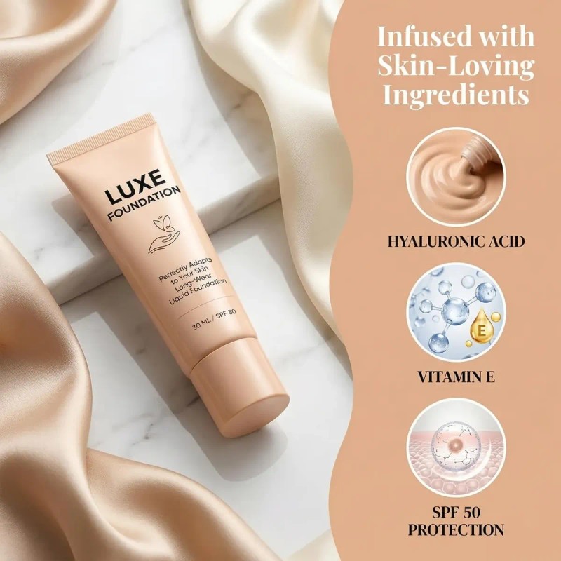 Luxe Smart Shade-adapting Long-wear Liquid Foundation