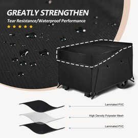 Porch Shield Generator Covers Running - Heavy Duty Waterproof Generator Rain Enclosure Tent Tarpaulin Shelter for 3500w-12000w Black（Top Opening）