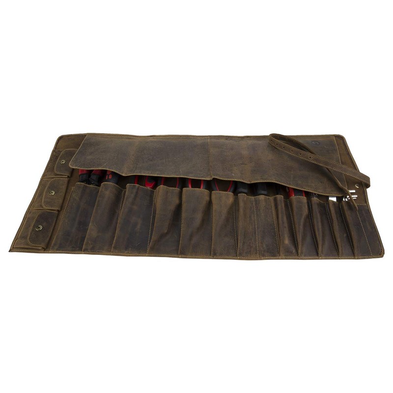 Greenburry Vintage Tool Roll Leather Antique Brown