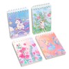 YIHUANYIFA 4pcs Small Notebooks Pocket Top Bound Spiral Panda Notepads