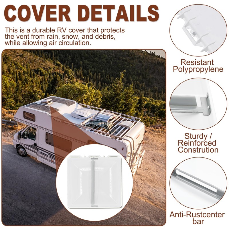 Wadoy 13 x 13 inch RV Camper Vent Cover/Lid Comaptible