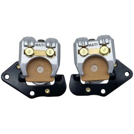 M MATI Front Left Right Brake Calipers W/Pads for Kawasaki Prairie 300 KVF300 Prairie 360 KVF360 Prairie 400 KVF400 43080-5135 43080-5136