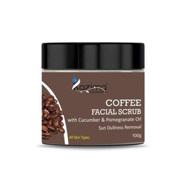 KAZIMA COFFEE Facial Scrub (100g) with Cucumber & Pomegranate Oil