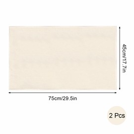 LSRVNM Pack of 2 Linen Cloth Bread Baking, Baker's Linen Dough Cloth, Premium Baker's Lines for Dough Preparation and Baking, Bread Baking Accessories for Fermenting, 75 x 45 cm