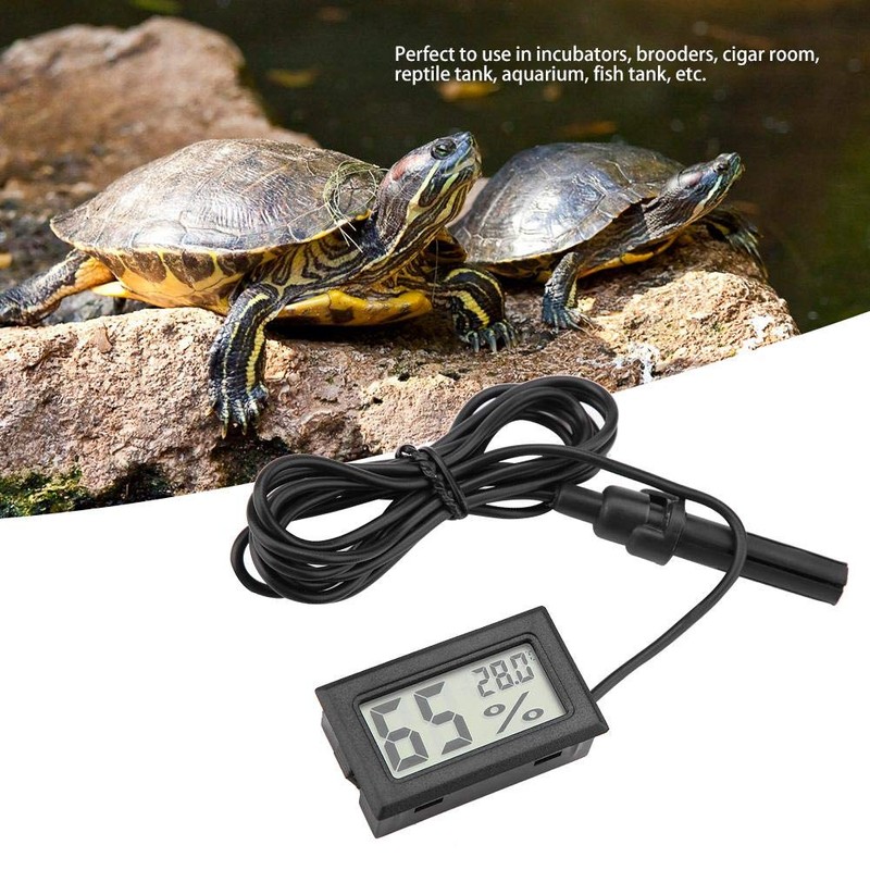Mini termómetro higrómetro, medidor de humedad digital LCD integrado con