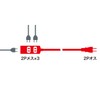 Sanwa Supply TAP-EX34-3BKN Slim Power Extension Cord (2P, 3 Socks,