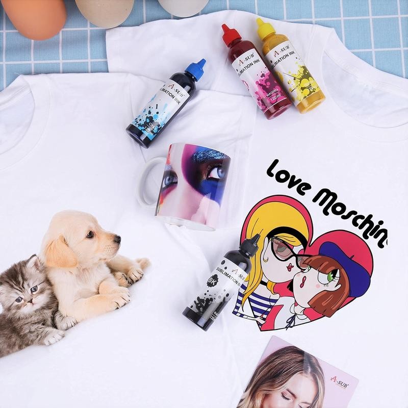 A-SUB Sublimation Ink for Epson Inkjet Printer 4x120ML