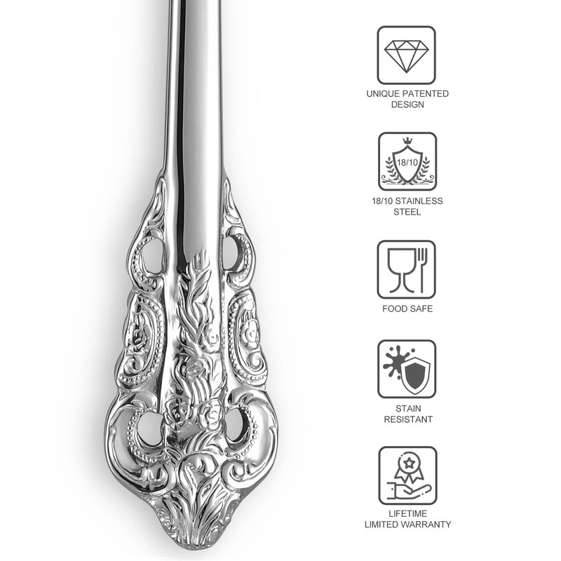 KEAWELL Luxurious 5.1-Inch Espresso Spoons Set - 6 Pieces -