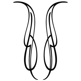 Pinstripes for Car, Bike Decoration Bumper Glass Vinyl Decal Sticker (P-28).