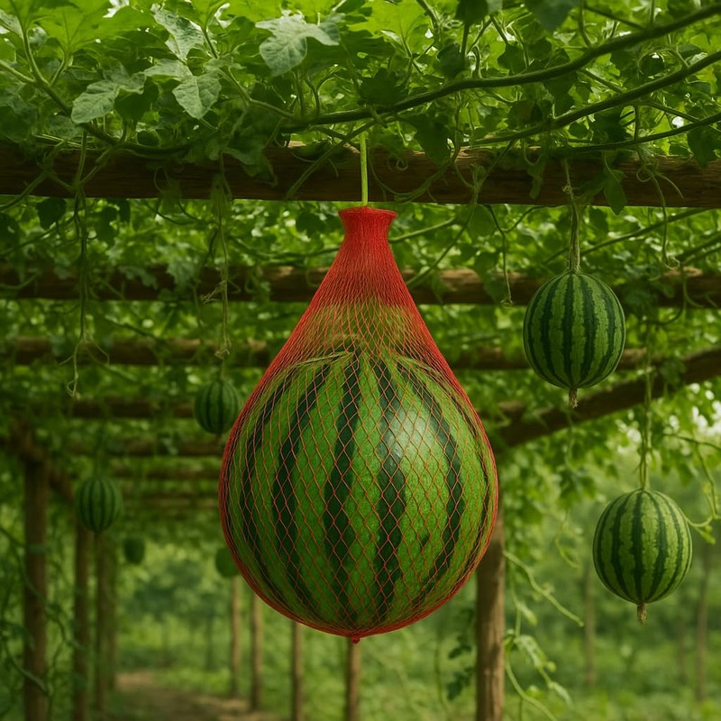 Melon Hammock Watermelon Nets, 100 Pack Heavy Duty Reusable Melon