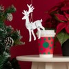 Didiseaon 4 Pcs Christmas Acrylic Reindeer Figurine Clear Standing Deer