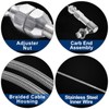 Spurtar 24" Universal Throttle Cable Stainless Steel Braided Covering Locking