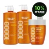 Elastine 엘라스틴 프로틴클리닉 고영양 샴푸1000MLx2개+트릿700ML (스마일캐시 10% 적립) [엘라스틴 아미노펩타이드 트리트먼트 페어] Elastin Protein Clinic High Nutrition Shampoo 1000MLx2 + Treatment 700ML (10% Smile Cash Reward) [Elastin Amino Peptide Treatment Set]