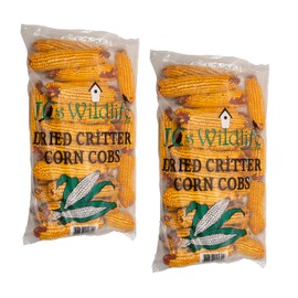 JCs Wildlife Dried Squirrel Corn Bag - Each Bag Weighs About 14 lbs - Great for Squirrels, Chipmunks, Deer and Other Backyard Critters - Grown in Indiana - Approximately 28 lbs of Corn