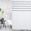 Elegant Black and White Polyester Bathroom Shower Curtain Waterproof Mildew
