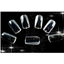 500 Clear False Full Nail Acrylic Artificial Art Nails