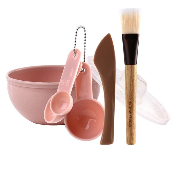 HEALLILY DIY Facial Mask Mixing Bowl Brush Spoon Stick Tool Face Care Set for Women 7pcs