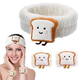 YUBBYSTU Wrist Bands Washing Face, Cosmetic Headband, Women's Elastic Hair Bands for Skin Care, Elastic Headband, Dry Absorbent Wrist For Washing The Face