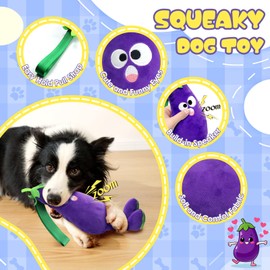WOWBALA Large Squeaky Dog Toys, Soft Plush Dog Toys for Interactive Puppy Toys to Keep Them Busy Tug of War Toys for Small Medium Large Breed