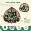 Uthem Double Egg Chair Cushion Replacement Waterproof for Outdoor Patio