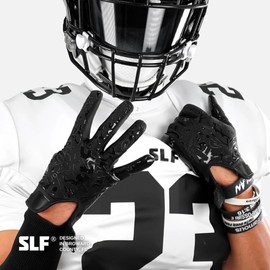 Basic Black Sticky Football Receiver Gloves