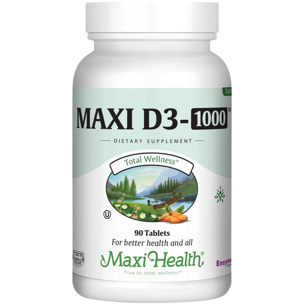 Maxi Health Vitamin D3 1000 IU Dietary Supplement - Easy