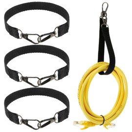 8pcs Electrical Tape Holder Straps Heavy Duty Tape Holder Chain with Carabiner Hooks Thong Waist Tape Hanging Lanyard Storage Chain for Pouch Bag Tool Box