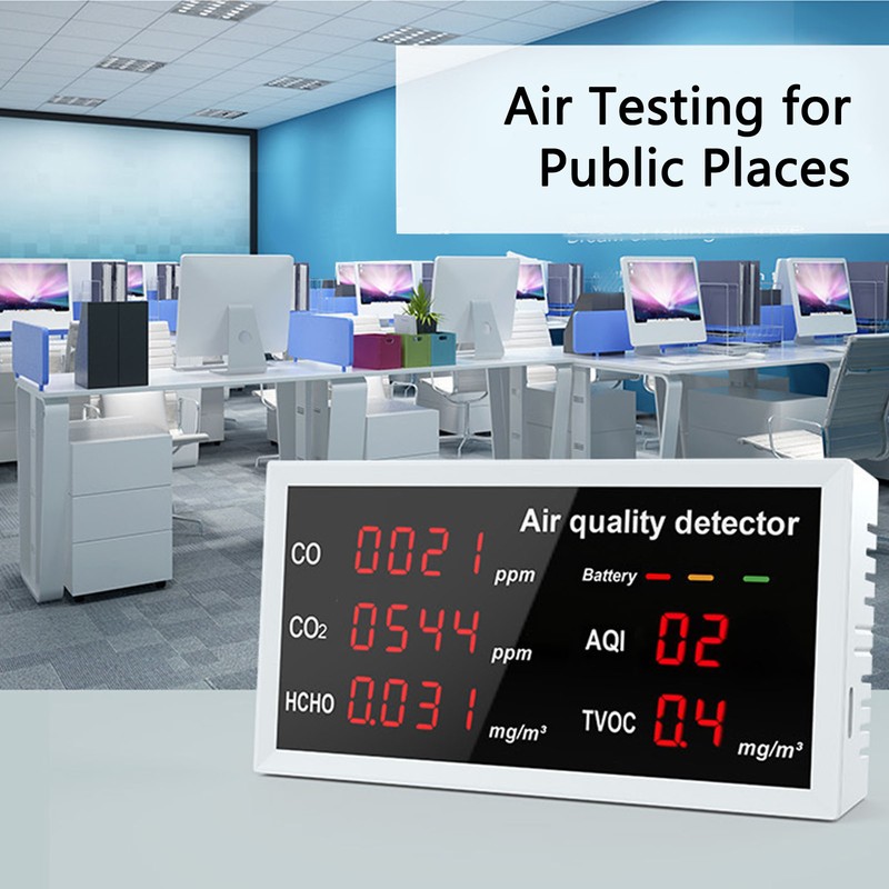 Indoor Air Quality Meter 5 In 1 PM2.5 HCHO Carbon