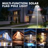 Aurolit Flagpole Light Solar Powered, 6 Updated Ultra Bright 160